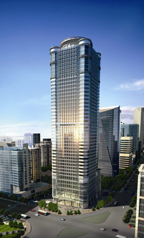 广州珠江国际大厦项目地处广州市越华路,是省,市,区政府三级行政中心